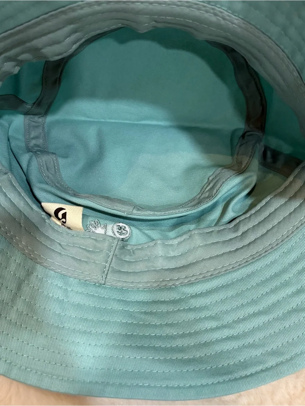 Glossier teal Bucket Hat with 